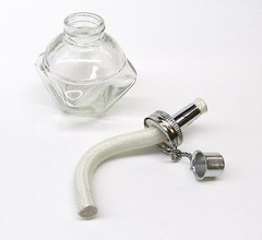 Alcohol Lamp Burner Faceted With 1/2″ Wick Spirit Lamp for Jewelry – Dental Lab