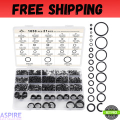 21 Size Rubber O Ring Set,1050 Pcs Black Small O Rings Assortment Kits,Assort…