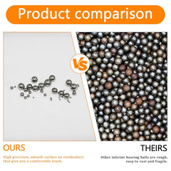 840 Pcs Stainless Steel Bearing Balls, Metric Precision Bike Ball Bearings, Asso