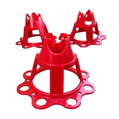 Sandbaggy Plastic Rebar Chair – Elevates Rebar 1 ½” or 2″ – Rebar #3 to #5 (Red)