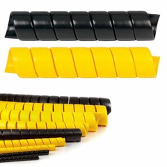Heavy Duty (HDPE) Spiral Wrap – 1/2″ to 5″ Size Options – Protect Hoses & Cables