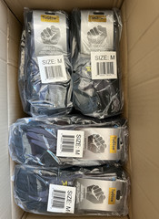 12 Pair DIESEL Blue Safety Gloves Latex Coated Grip Cut Resistant