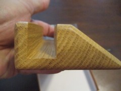 UNITED STATES MARINE CORPS OAK WOODEN BUSINESS CARD HOLDER LAZER ETCHED IOB