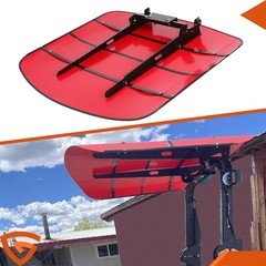 Sun Shield Tuff Top Tractor Canopy – Red For 2″ x 2″ or 2″ x 3″ ROPS 48″ X 52″