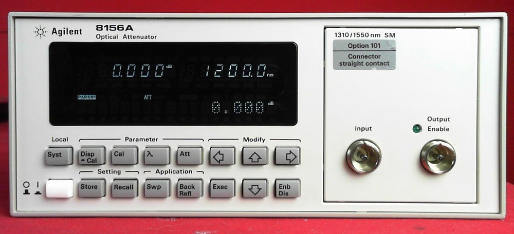 HP Agilent – Keysight 8156A Optical Attenuator