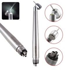 NSK Style Dental LED 45° Degree Surgical High Speed Handpiece Push Button 4 Hole