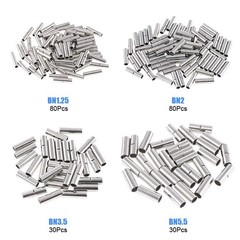Tin-Plated Non-Insulated Butt Connectors – 220-Pc Set for Reliable DIY Wiring