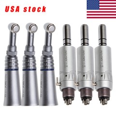 Dental Slow Speed Handpiece Push Button Contra Angle Air Motor E-type