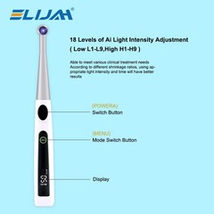 4 Modes Dental Cordless 1S LED Light Cure Lamp Metal Head LED Curing Light 360°