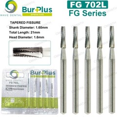 WAVE Dental Surgical Burs Carbide Bur Friction Grip FG Long 21mm For High Speed