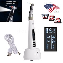 Dental Cordless LED Endo Motor Root Canal Treament 16:1 Contra Angle Handpiece