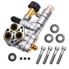 Pressure Washer Pump Manifold Kit 7108366 With Mounting Bolt Washer Pump Sliver
