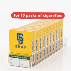 Cigarettes Retail Display Rack Aluminium Cigarettes Cabinet 6 Layers 10 Clips