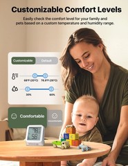 X-Sense Wi-Fi Hygrometer Indoor Humidity, Smart Hygrometer Thermometer with