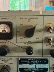 Texscan SG-677/U RF Sweep Signal Generator Military Cold War Test Gear Tested
