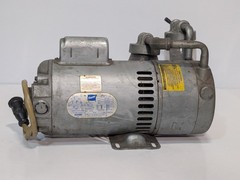 Gast 1022-V120-G272X vacuum pump, Doerr/GE 3/4HP 115/230V, dual glass filters
