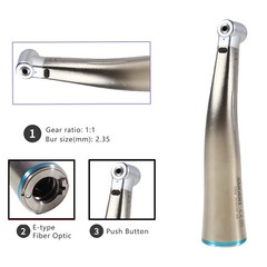 Fiber Optic LED 1:1 Contra Angle Low Speed Handpiece DS Dental