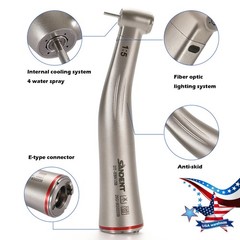 SANDENT 1:5 Increasing Fiber Optic LED Electric Contra Angle Handpiece UPS