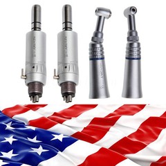 Dental Slow Speed Handpiece Push Button Contra Angle Air Motor E-type