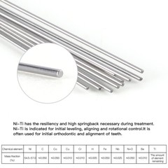 AZDENT Dental Orthodontic Supper Elastic Niti Round Arch Wire 012Upper/ 020Lower