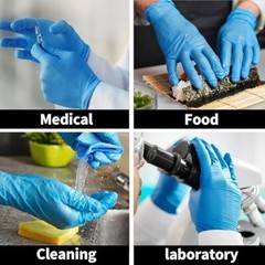 1000PCS Nitrile Disposable Medical Exam Gloves, 5Mil, Protein/Latex/Powder Free