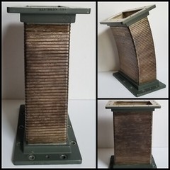 Raytheon WR 650 Flexible Waveguide 1960s Large Throat 6.5 x 3.25-inches.