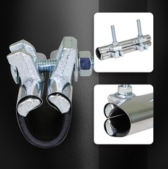 2 in. x 3 in. Long 1-Bolt IPS Pipe Repair Clamp, Stainless Steel