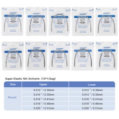 AZDENT Dental Ortho Niti Super Elastic Arch Wires Round/Rectangular Ovoid/Nature