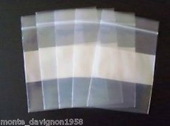 300 2″x3″ white block Recloseable Zip Bags 2mil