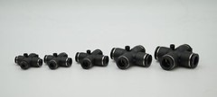 CHELIC SQX3 04 Ø4 Cross Push to connect Fitting (10 PCS PER BAG)