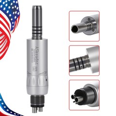 1-10*ASkeadnt Dental Low Speed E-type Air Motor Handpiece 4 Hole Inner channel