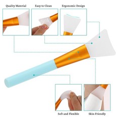 4pcs Face Mask Brush for Facial,Silicone 4pcs, pink blue yellow