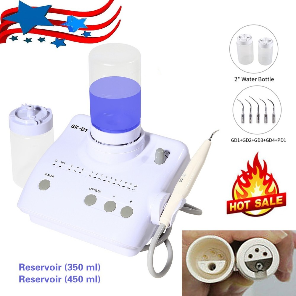 Dental Ultrasonic Piezo Scaler 2 Bottles Handpiece Tips Fit DTE Satelec SK-D1