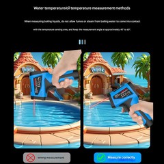 MESTEK Digital Infrared Thermometer -40°C~1650°C/-40°F~3002°F Temparature Meter