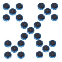 50 PCS 2 Inch Blue Quick Change Easy Strip & Clean Disc For Paint Rust