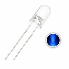 Clear Blue LED 3mm 3V 460nM Super Bright Transparent – 5x 10x 25x 50x 100x Pkgs