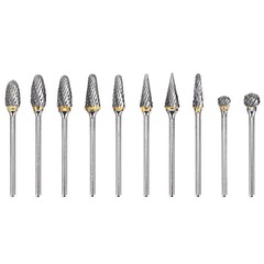 10 pcs Dental Tungsten Carbide Burs Cutter Polishers Finishers 2.35mm HP Shank