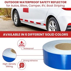 Orange Engineer Grade Retro Reflective Pinstripe Tape: 1/2 in. x 30 ft.