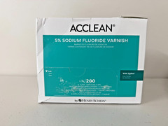 Acclean Fluoride Varnish 0.5ml Cups Unit Dose Bubblegum 200/Bx