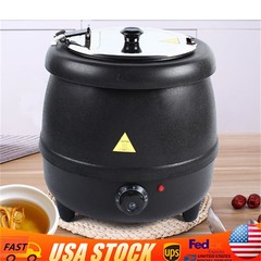 Commercial Electric Soup Kettle Warmer Countertop Food Warmer Pot Restaurant New