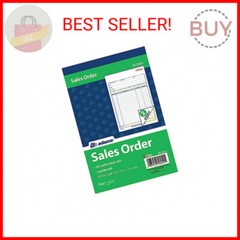 Adams Sales Order Book, 2-Part, Carbonless, White/Canary, 5-9/16 x 8-7/16 Inches