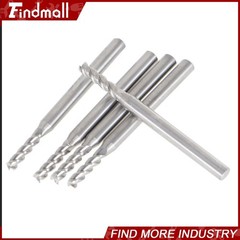 5PCS 3/32″ 4 FLUTE CARBIDE END MILL 3/8″ CUT LENGTH