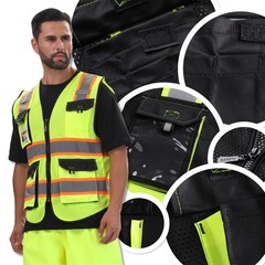 Hi Vis Reflective Safety Vests for Men Women High Visibility Vest with Pocket…