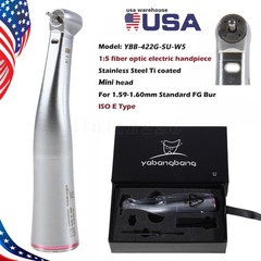 Dental Electric Handpiece 1:5 Increasing Fiber Optic Contra Angle Mini Head YBB