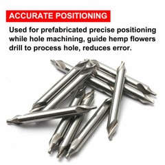 10x Center Drill Countersink 60° High Speed Angle Bit Tip Set Drilling Tool 3mm
