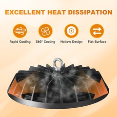 2 Pack 300W UFO Led High Bay Light Warehouse Commercial Industrial Factory 5000K