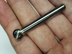 SD3D Ball Shape Tungsten Carbide Burr Bur Cutting Tool Die Grinder Bit 1/4″ NEW