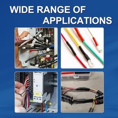(20) 2/0 1/0 4 & 8 Gauge 2″ long Heat Shrink Tube Ring Terminal Tubing -LOT