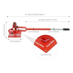 0-200° Manual Bending Tool, Pipe Tube Bender, Heavy-Duty Tube Bending Tool Red