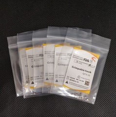 10 Packs Crimpable Hook Dental Orthodontics Sliding Open Surgical Short Type